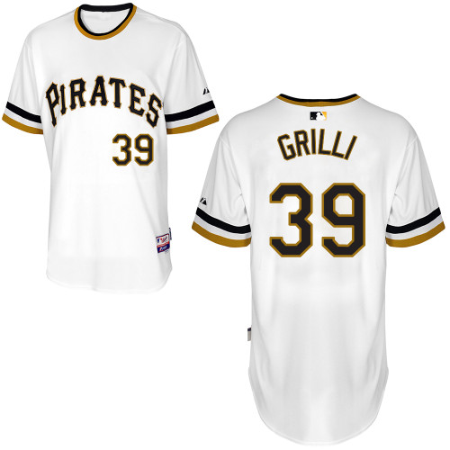 Jason Grilli #39 Youth Baseball Jersey-Pittsburgh Pirates Authentic Alternate White Cool Base MLB Jersey